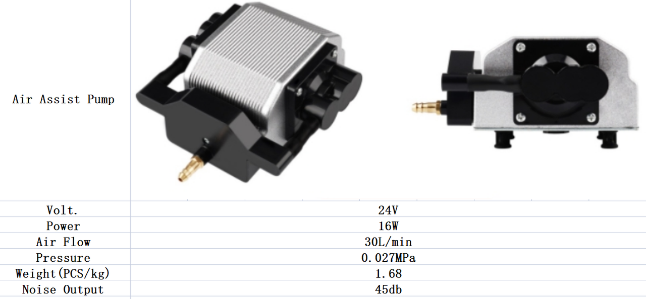 ComMarker Air Assist Pump for Laser cutter,16W/30L Laser Engraver