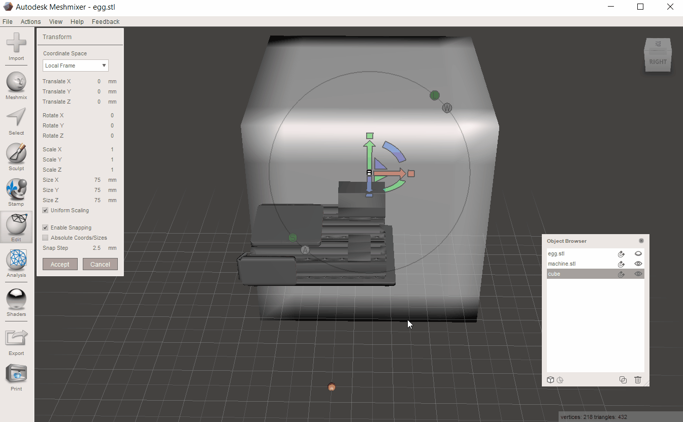 Snapmaker Academy How To Edit Stl Files With Meshmixer Snapmaker